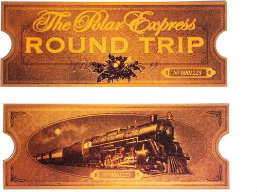 Vista 4 de LilyDeal Polar Exp - Set de regalo de campana de trineo con boleto de ida y vuelta (1)