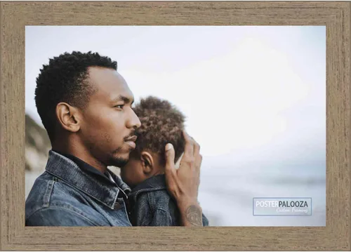 Vista 11 de Poster Palooza 3x3 Inch Rustic Walnut Complete Wood Square Picture Frame with UV Acrylic Plexiglass, Foam Board Backing & Hardware Included - 3x3