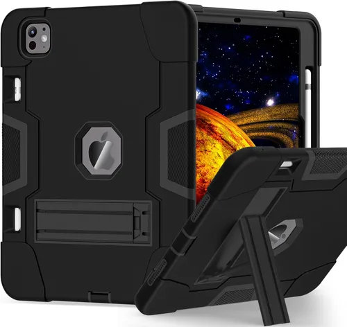 Vista 9 de TSQQST Funda para iPad Pro de 11 pulgadas Funda M4 5ª generación 2024, iPad Pro 11 Funda con soporte para lápiz + soporte, funda protectora