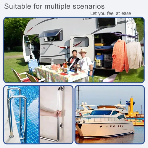 Vista 7 de Estante de secado de ropa para caravana, extensible hasta 50 pulgadas, estante de secado de ropa adecuado para RV, camping y varios entornos