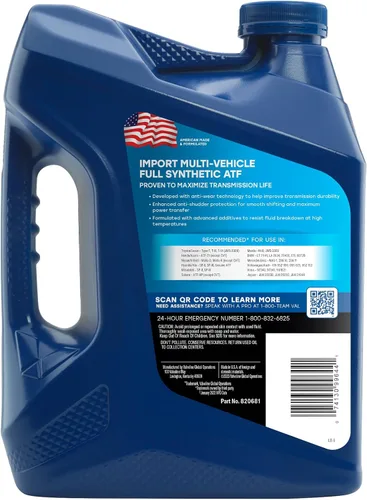 Vista 2 de Valvoline Import Multi-Vehicle (ATF) Líquido de transmisión automática totalmente sintético 1 GA