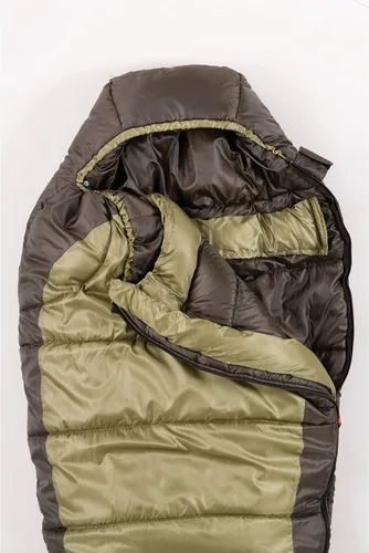 Vista 2 de Coleman North Rim 0°F Big & Tall Sleeping Bag, Cold-Weather Mummy Sleep Sack with No-Snag Zipper & Adjustable Hood for Warmth & Ventilation, Large