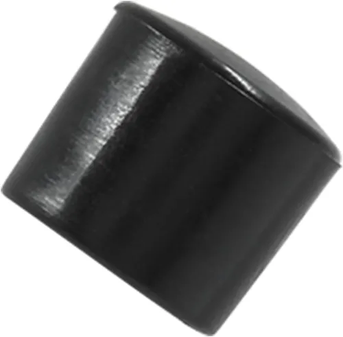 Vista 5 de Paquete de 30 tapas redondas de vinilo negro – 1/2 pulgada de diámetro PVC flexible protector de goma suave tapa de plástico para muebles poste