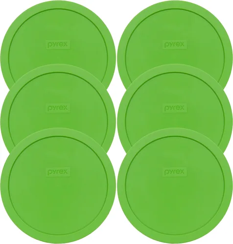 Vista 5 de Pyrex 7402-PC 6/7 taza verde tapa de repuesto para almacenamiento de alimentos, fabricada en Estados Unidos