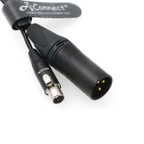 Vista 3 de XLR-Cable-TA3F Original 3 pines Mini XLR hembra a 3 pines XLR macho cable para dispositivos de sonido 744T mezclador Rode-X 30CM