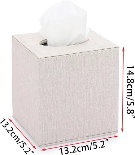 Vista 5 de Sumnacon Funda de Caja de Paños Cuadrada - Elegante Soporte de Caja de Paños con Fondo Magnético, Caja de Paños Decorativa para Tocador, Tanque
