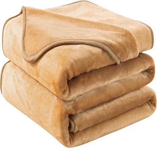 Vista 7 de Manta Snuggle Sac extra mullida, manta de forro polar para viajes, manta para sofá, cama, sofá, manta cálida y suave con patrón a rayas, 50 x 60