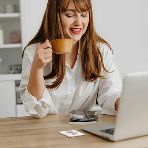 Vista 5 de 3dRose Posavasos para azulejos de cerámica, New York is Always a Good idea, juego de 4 (CST_163815_3)