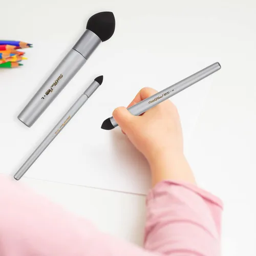 Vista 6 de EXCEART 3PCS Sketch Wipe Pen Esponja Frotar Cepillo Resaltar Corrección de Manchas Herramienta de frotis