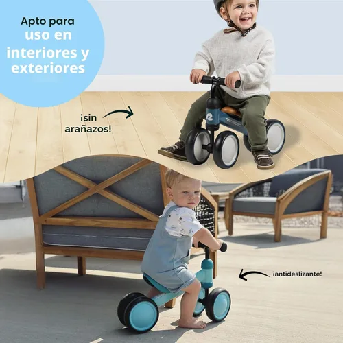 Vista 6 de Retrospec Cricket - Bicicleta de equilibrio para bebés con 4 ruedas para edades de 12 a 24 meses - Juguetes para bebés y niños pequeños para niños