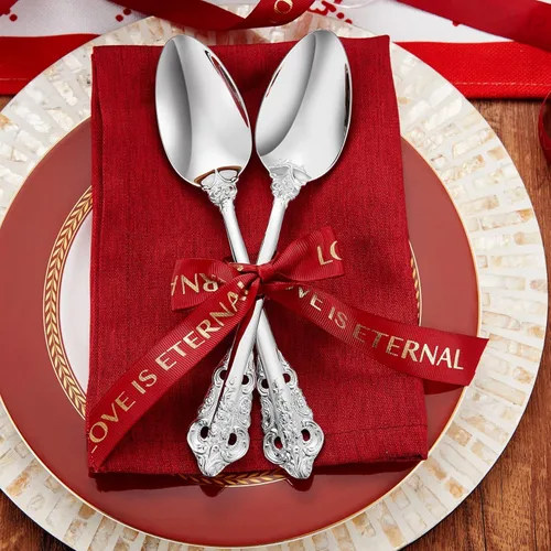 Vista 7 de KEAWELL Cuchara grande de servicio de 2 piezas, acero inoxidable 18/10, cuchara de servir fina y grande, cucharada resistente, apta para plateado