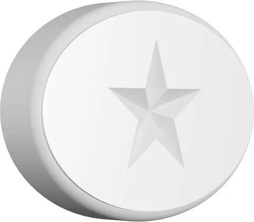 Vista 8 de Ekena Millwork ROSP040X028X100DAL08 Roseta estándar con borde redondeado, 4 pulgadas de ancho x 2 3/4 pulgadas de alto x 1 pulgada, PVC