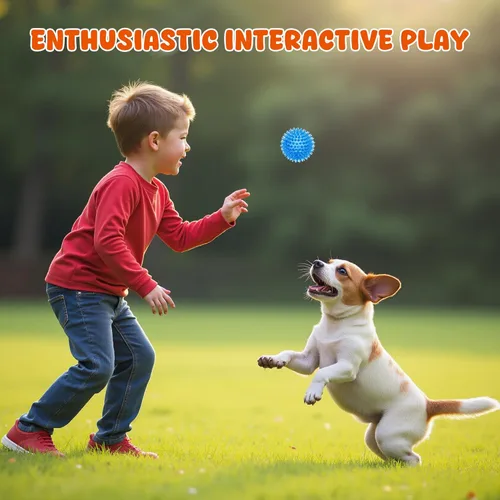 Vista 6 de Labeol Bolas chirriantes resistentes de 2.6 pulgadas para perros, paquete de 6 juguetes masticables para cachorros, juguetes para dentición, pelotas