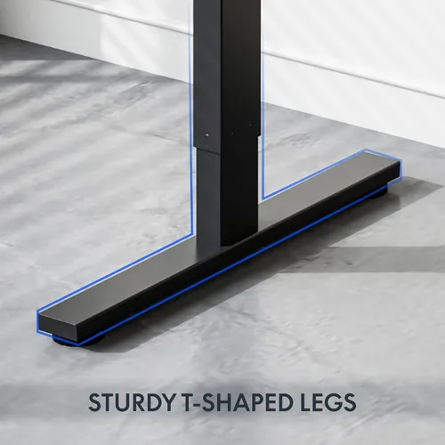 Vista 9 de FLEXISPOT Escritorio Eléctrico de Pie de Una Pieza, 40 x 24 Pulgadas Escritorio Ajustable con Superficie Sin Costuras, Controlador de Memoria