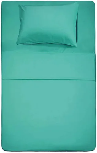 Vista 22 de Juego de sábanas de diseño estampado clásico - Juegos de sábanas con bolsillo profundo ultra suave y transpirable., Microfibra, Celeste (Baby Blue)