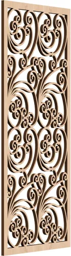 Vista 10 de Ekena Millwork WALW10X25X0250MALBI Marilla Paneles de pared decorativos de madera con calado, 9 3/8 pulgadas de ancho x 24 3/8 pulgadas de alto