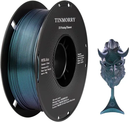 Vista 47 de TINMORRY - Filamento PETG CF de 1.75 mm para impresora 3D, compatible con Bambu LAB, Creality K1C, QIDI MAX3, FLASHFORGE Adventurer 5M, Prusa MK4