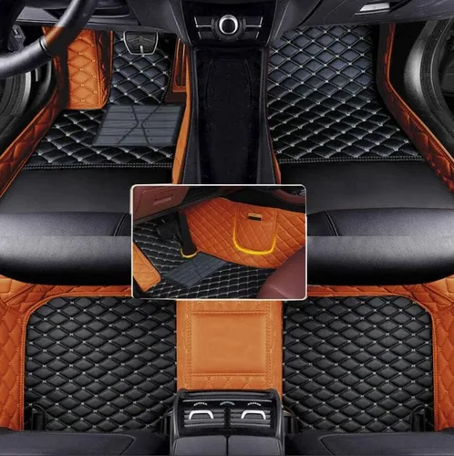 Vista 13 de Alfombrillas de Piso Automotrices de Cuero Completo de Ajuste Personalizado - Mejora el Interior de tu Automóvil con Forros de Piso Específicos