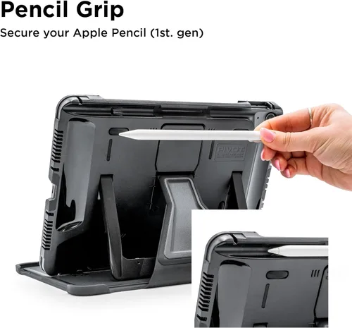 Vista 4 de PIVOT A20A Atlas - Funda resistente para iPad, grado militar, compatible con iPad Air de 11 pulgadas (M2, M3, M4), Air (4ª a 5ª generación), Pro 11