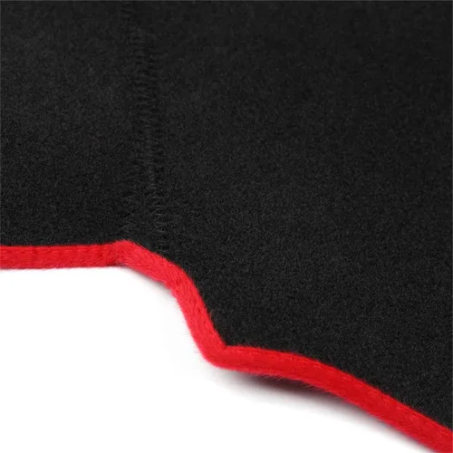 Vista 4 de X AUTOHAUX Cubierta antideslizante para salpicadero de automóvil, color negro y rojo, para Chevrolet Malibu 16-18