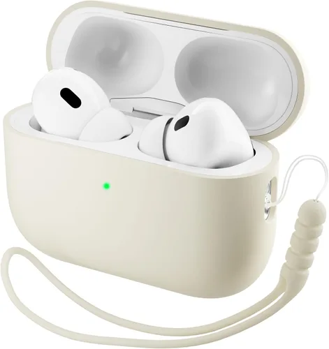 Vista 16 de ORNARTO Funda compatible con AirPods Pro 3 2025, silicona híbrida protectora completa para AirPods Pro de 3ª generación, funda frontal LED visible