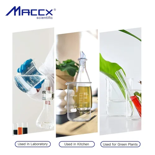 Vista 6 de Vaso de vidrio resistente de 3.4 onzas (3.4 fl oz), 3.3 Griffin de borosilicato de forma baja con graduación impresa, paquete de 4, BKL100-004