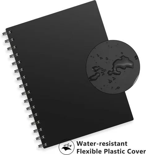 Vista 7 de RETTACY Cuaderno de diario punteado, 300 páginas, tamaño mediano A5