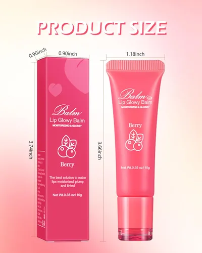 Vista 8 de Bálsamo labial brillante, mascarilla hidratante reparadora de labios para dormir, hidratante de labios con acabado brillante, labios secos