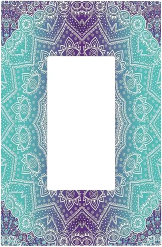 Vista 121 de Cubiertas de Tomacorriente 3D Árbol Morado 1 Gang Placa de Cubierta de Interruptor de Luz Dúplex Placas Decorativas de Pared Placa de Interruptor