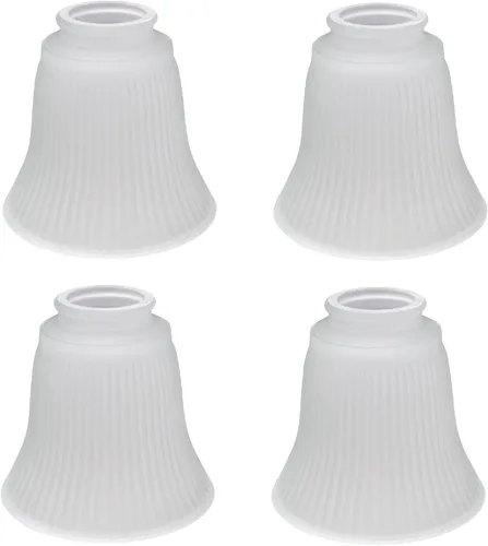 Vista 15 de Aspen Creative 23030-4 Pantalla de Vidrio para Ventilador de Techo Transicional de Alabastro en Forma de Campana con Accesorio de 2-1/8", 4-3/4