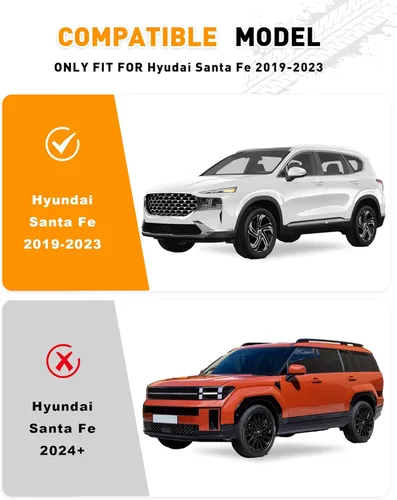 Vista 2 de Snailfly Estribos para Hyundai Santa Fe 2019-2023 Protector de Estribos Laterales Barra Nerf