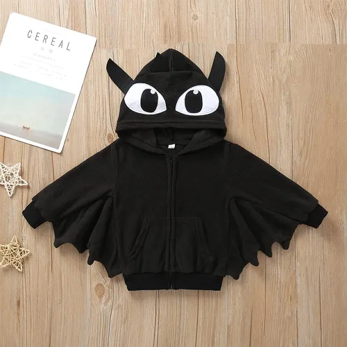 Vista 3 de Weixinbuy Conjunto de ropa de cosplay de invierno con capucha para bebé y niña pequeña, para Halloween