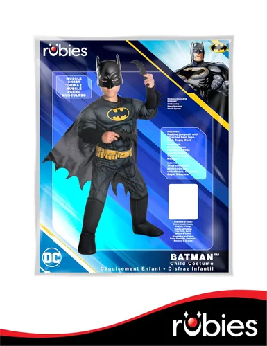 Vista 9 de Rubie's Costume - Disfraz de Batman de lujo para niños de DC Comics