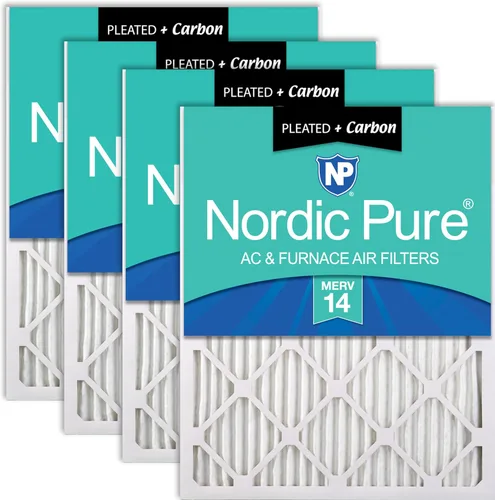 Vista 66 de Filtro de horno de aire acondicionado, caja de 6, de Nordic Pure Merv 12., 18x30x1M12-6