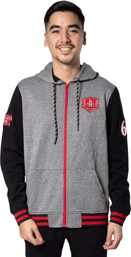 Vista 7 de Ultra Game Chaqueta con capucha oficial de la NBA Super Soft MVP con cremallera completa para hombre