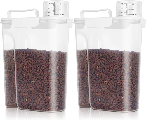 Vista 14 de TBMax Contenedor de Almacenamiento de Comida para Gatos y Perros de 5 a 7 libras, Contenedor Secundario de Almacenamiento de Comida para Mascotas