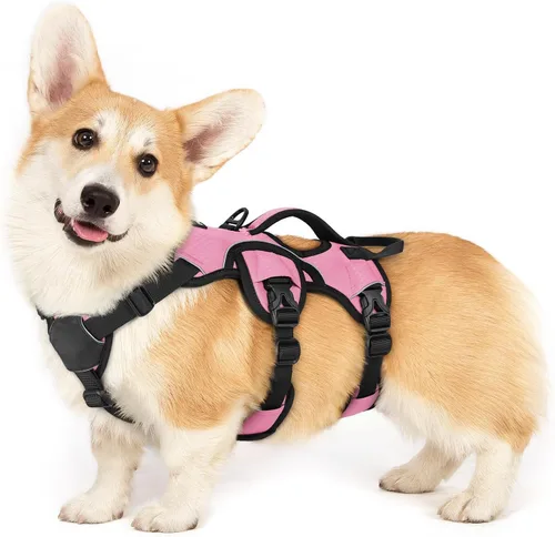 Vista 20 de rabbitgoo Arnés para perro a prueba de escapes, arnés suave acolchado de cuerpo completo para mascotas, chaleco reflectante ajustable sin tirones