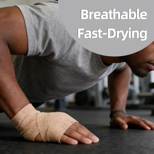 Vista 5 de IndigoCase Paquete de 12 vendajes autoadhesivos de 1 pulgada, paquete variado de vendajes de color negro, cinta elástica de agarre deportivo