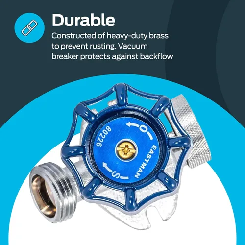 Vista 4 de Eastman Llave de paso sin escarcha de 6 pulgadas con rompevacío, 1/2 pulgada MIP x 1/2 pulgada Sweat, accesorio de plomería de latón, 80226