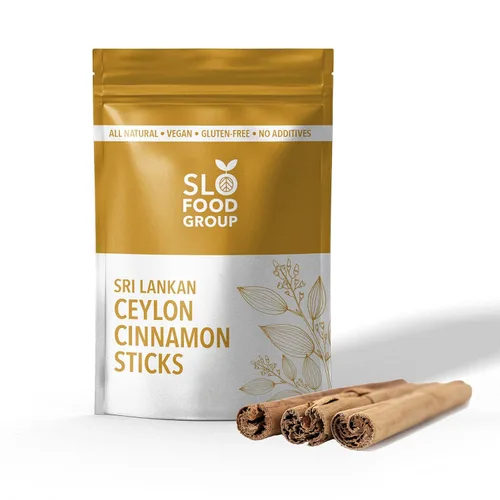 Canela en rama orgánica de Ceilán de Slofoodgroup, 5 varios tamaños, certificado orgánico
