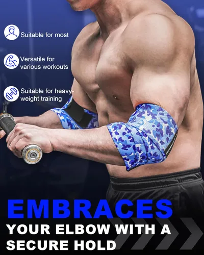 Vista 4 de MANUEKLEAR - Codera de prensa de banco para levantamiento de pesas para hombres y mujeres, coderas de nailon de 40 pulgadas para levantamiento