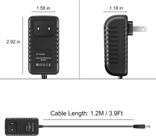 Vista 5 de Cargador adaptador de CA compatible con MEDELA Freestyle Pump Artículo # 920.7047 Cable de fuente de alimentación