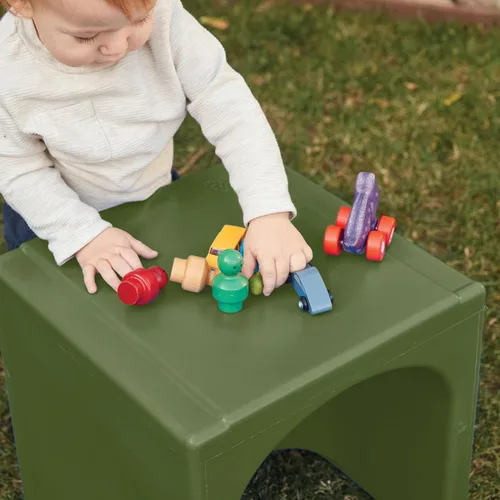 Vista 175 de ECR4Kids Tri-Me 3 en 1 silla cubo, muebles para niños, gris claro
