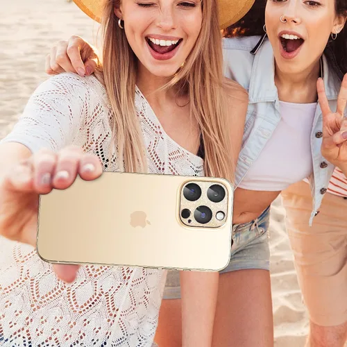 Vista 7 de Protector de lente de cámara para iPhone 14 Pro/iPhone 14 Pro Max, cobertura completa 3D con purpurina brillante, calidad de imagen sin afectación