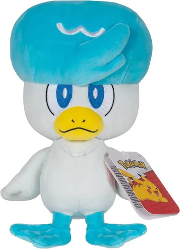 Vista 5 de Pokémon Pack de 3 peluches del primer compañero de Paldea - Peluches Pokémon de 8 pulgadas de Fuecoco, Quaxly y Sprigatito