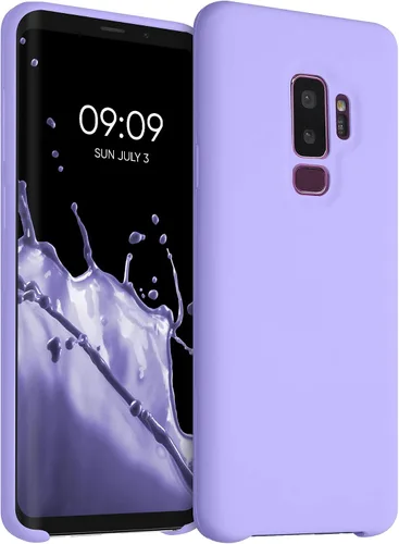 kwmobile Funda Compatible con Samsung Galaxy S9 Plus - Funda de teléfono de silicona TPU con acabado suave - Lavanda