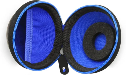 Vista 3 de CASEMATIX Funda de transporte negra con interior azul compatible con cámara Tamagotchi Pix interactiva virtual mascota, incluye solo funda