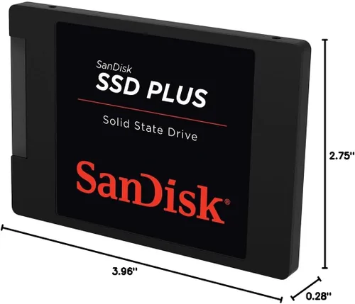 Vista 7 de SanDisk SSD PLUS 1TB SSD interno - SATA III 6 Gb/s, 2.5"/7mm, hasta 535 MB/s - SDSSDA-1T00-G27