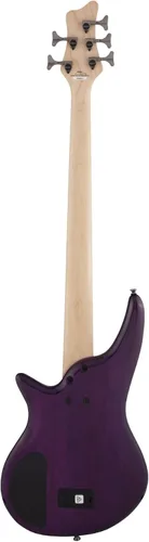 Vista 2 de Jackson JS Series Spectra Bass de 5 cuerdas JS3QV, Phaze púrpura, diapasón de laurel