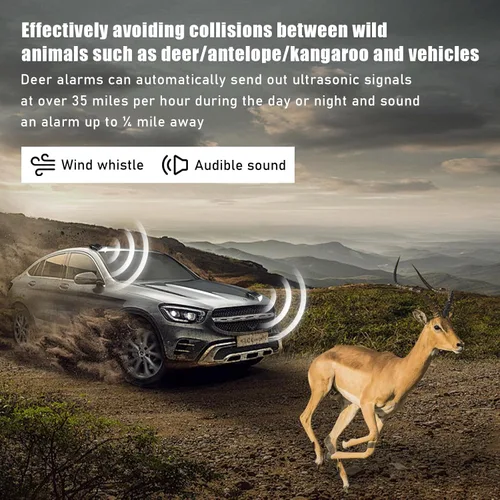 Vista 3 de Ohleats 2 PCS Silbatos de Ciervo para Coche, Automotriz Salvar un Ciervo Silbatos para Evitar Colisiones, Dispositivos de Advertencia de Ciervo